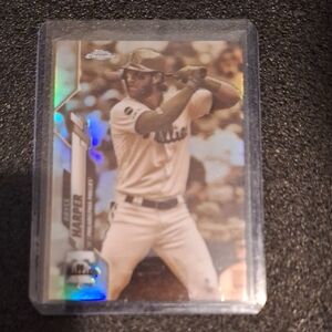 Topps Chrome Baseball Card Bryce Harper Negative Ssp